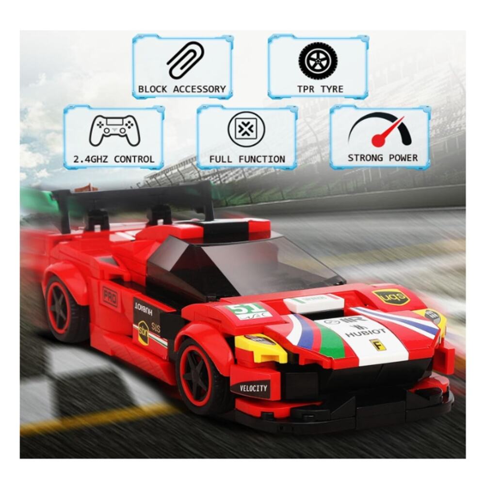 306 pcs RC Car Building Block Set - Remote Control Racing Car Building Set - Picture 5 of 6